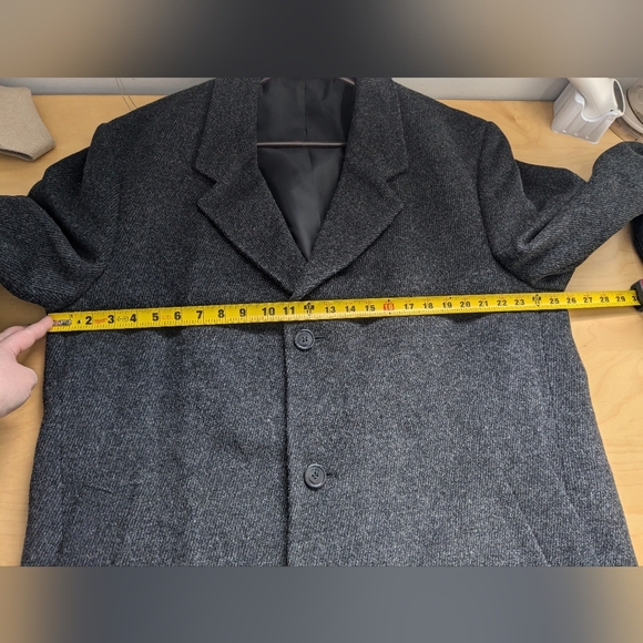 GIORGIO SAPPINI Men Trench Coat Gray/Black Color In Perfect Condition! - Picture 11 of 12